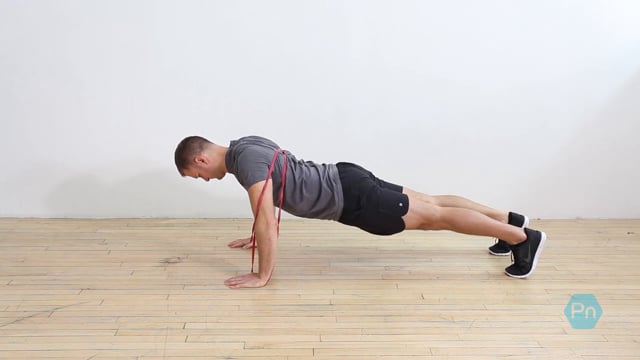 How To Perform The Band-Resisted Scapular Pushup