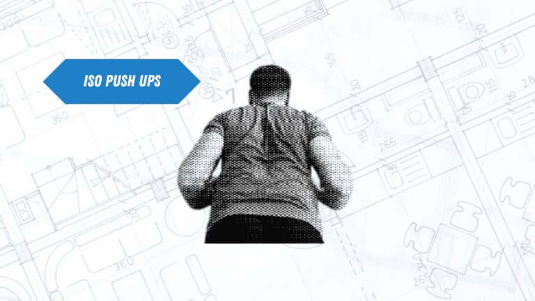 Certified personal trainer demonstrating iso push-ups