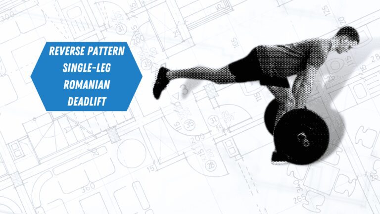 Trainer showcasing reverse pattern single-leg Romanian deadlifts for improved workout