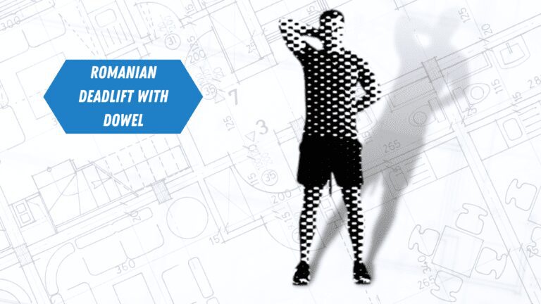 An expert personal trainer demonstrating a Romanian Deadlift With Dowel