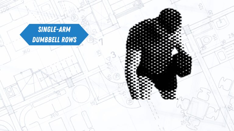 Certified personal trainer demonstrating single-arm dumbbell rows