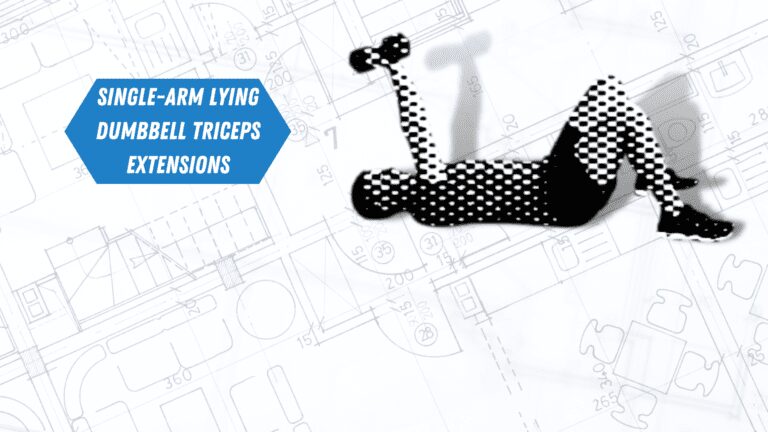 Certified personal trainer demonstrating one-arm dumbbell triceps extensions