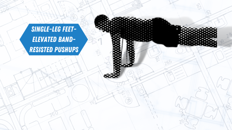 How to Perform Single-Leg Feet-Elevated Band-Resisted Pushups