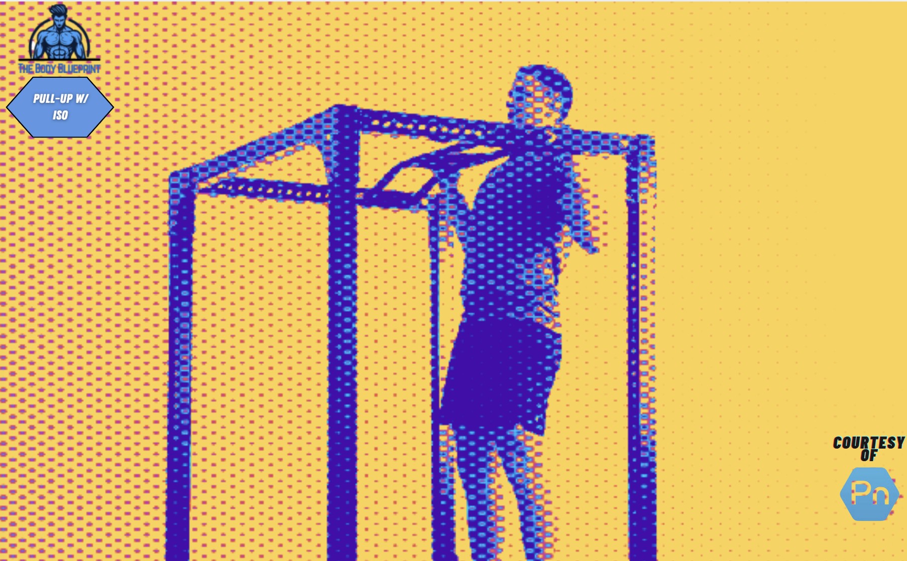 Certified personal trainer demonstrating pull-ups with isometric hold