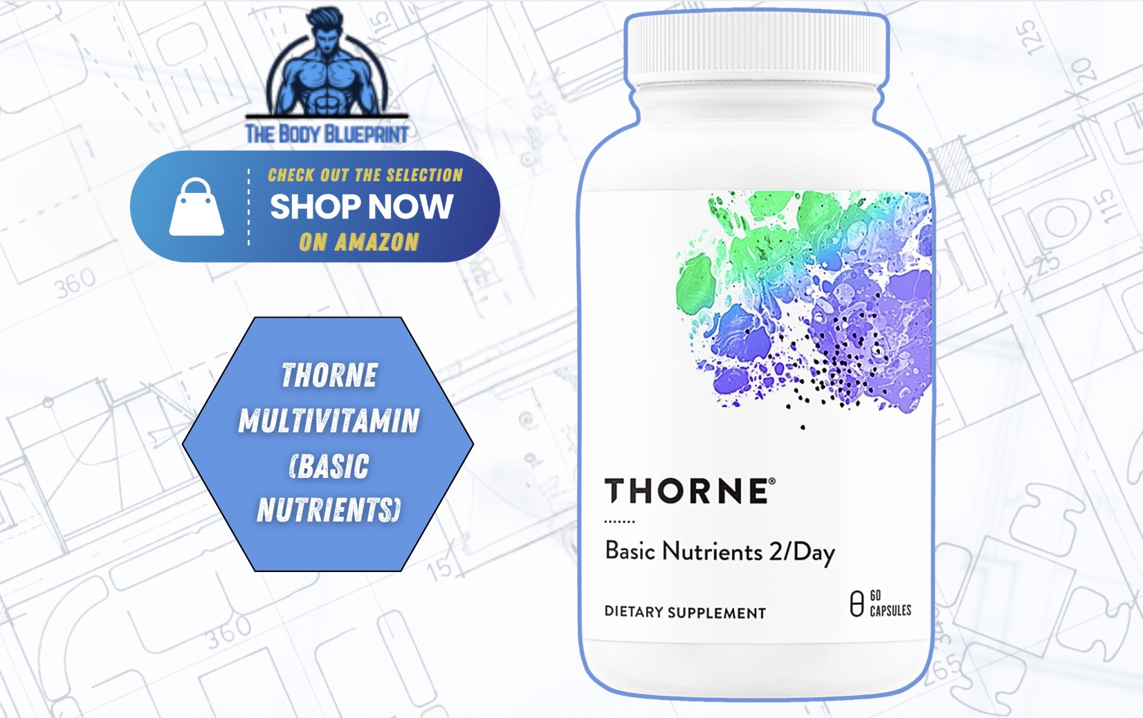 Buy Now - Thorne Basic Nutrients 2/Day Multivitamin, Comprehensive Daily Formula, 60 Capsules