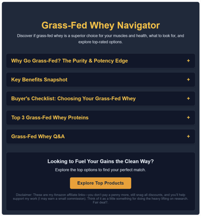Grass-Fed Whey: Evaluating the Benefits, Costs, and Ideal Users