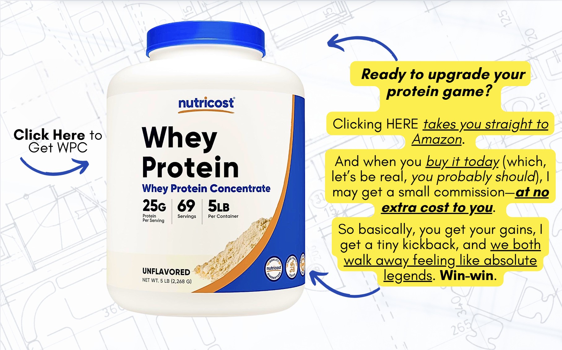 Ready to upgrade your protein game? Click HERE to grab Nutricost Whey Protein Concentrate on Amazon.