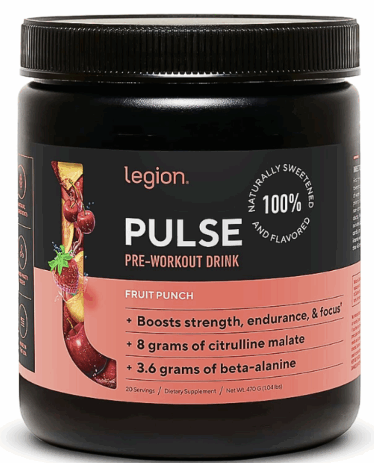 LEGION Pulse Pre-Workout Review: Natural Ingredients, Real Energy, or Overhyped?