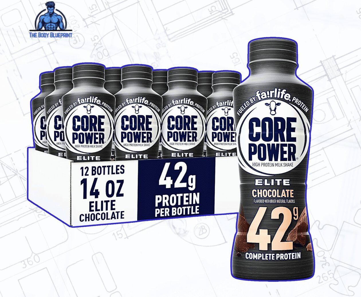 Fairlife Core Power Elite 42g Protein Shake Chocolate, Lactose Free High Protein Milk Shake