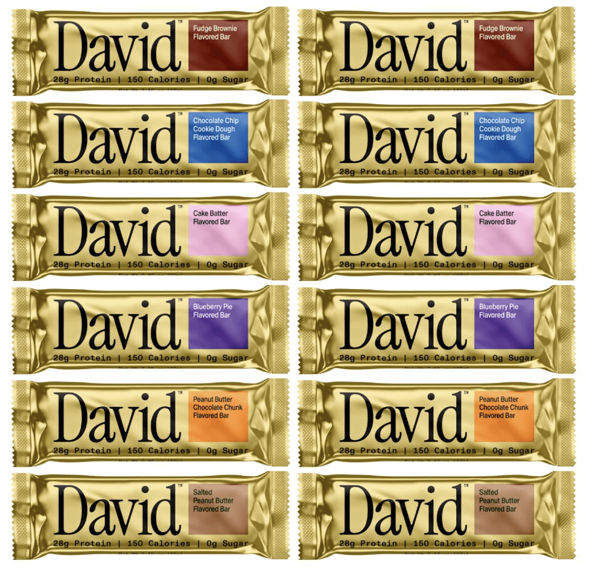 David Protein Bars Variety Pack