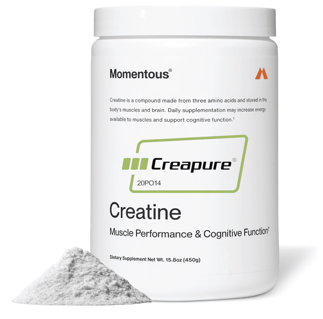 Momentous Creatine Monohydrate Powder - premium creatine supplement with pharmaceutical grade purity