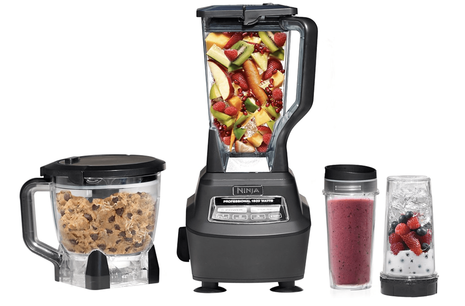 Ninja Kitchen System BL770 1500 watt all-in-one with 8-cup food processor bowl, 72 oz blender, and to-go cups