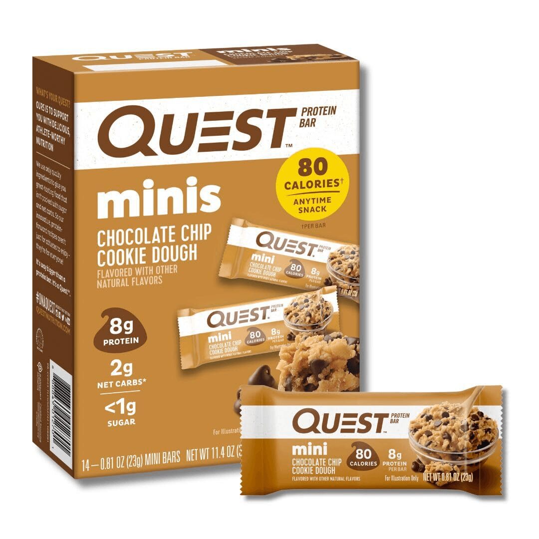 Quest Mini Protein Bars Packaging 14 Count